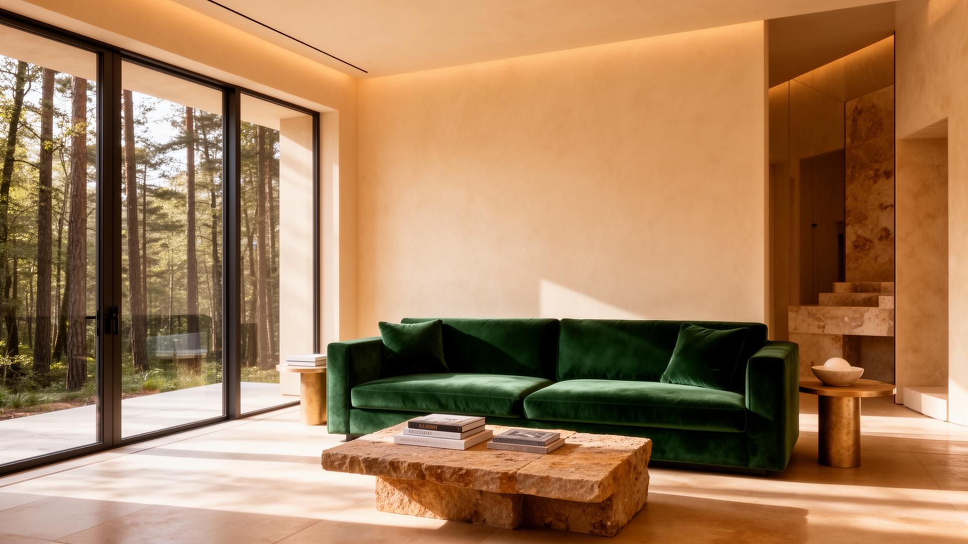 Pristine modern luxury living room
